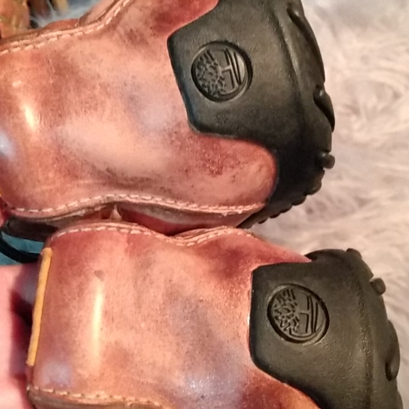 Timberland soft distressed leather shoes main image 6